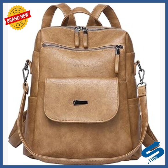 Handbags - PU Leather Backpack Purse Multipurpose Travel Handbag Adjustable Strap